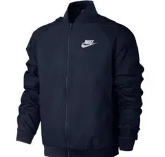 売尽し　美品　NIKE ナイキ スポーツウェア　ウーブン ジャケット　ネイビー