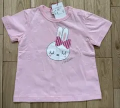 ウサギ　ピンクTシャツ KP