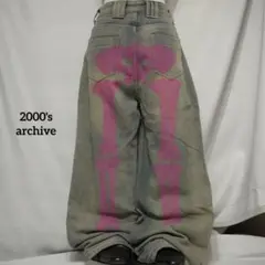 2000's archive skeleton buggy denim y2k