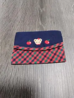 familiar チェック柄小物　ポケットティッシュ