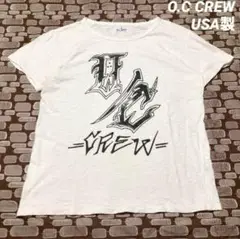【美品】O.C CREWオーシークルーTATOOロゴTシャツ USA製カットソー