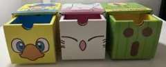 チョコボ・モーグリ・サボテンダー 収納ボックス 3個セット　usj