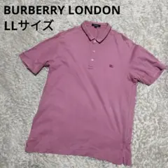 BURBERRYLONDON　メンズ　ポロシャツ　LLサイズ　ピンク