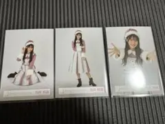 【櫻坂46 向井純葉】生写真　2024年　クリスマス　サンタ衣装　3点セット