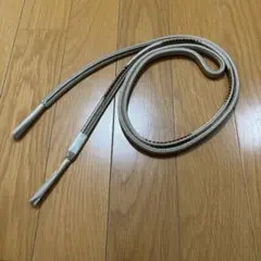 帯締め　カジュアル　ベージュに茶系の柄