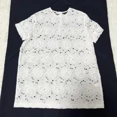 mizuiroind カットワーク レース 半袖 カットソー 23SS