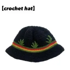 クラッシャーハット　バケットハット　キャップ　帽子　レゲエ　ラスタカラー
