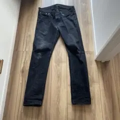 ダークブルー デニムパンツ スリムフィット　W34