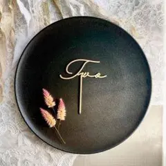 木製ネームプレート「Two」