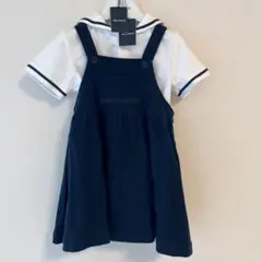 コムサフォセット コムサフィユ　セーラー襟ブラウス　ジャンパースカート　セット