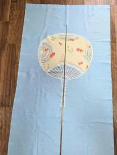 【超美品】のれん（うちわと金魚）