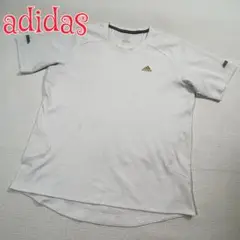 adidas アディダス　速乾Tシャツ　ホワイト　M～L位　トレーニング