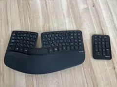 マイクロソフト エルゴノミック キーボード ワイヤレス テンキー パームレスト