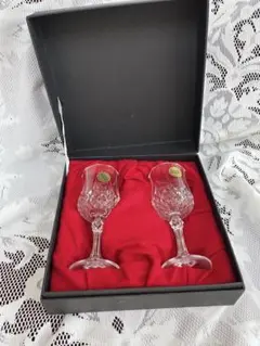 フランス製　クリスタルワイングラス