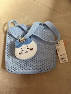 【新品・タグ付き】GU × ハチワレ　コラボ ポーチセットバッグ　ブルー色