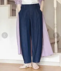スタディオクリップ studio CLIP エコデニムスラウチパンツ L