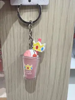 USJ 限定　マリオカフェ　ピーチ姫　キーチェーン