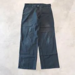 Dickies ディッキーズ W34 ワークパンツ チノ 古着 黒 15419