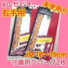 ⭐️未使用⭐️２枚セット XG ゼビオ 守備用グローブ 右手用 JM 18-19