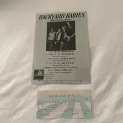 BACKYARD BABIES ライブチケットとフライヤーセット