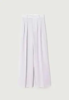 【新品未使用】anuans ツータックワイドパンツ　ラベンダー
