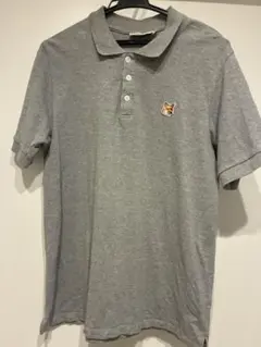 MAISON KITSUNÉ グレー ポロシャツ S