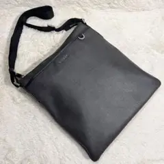 【美品】ブルガリ ウィークエンド ショルダーバッグ ツイード PVC グレー