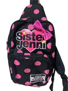 Sister Jenni ボディバッグ ドット柄 ブラック ピンク