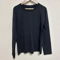 ユニクロ スムースストレッチコットンクルーネックT ブラック