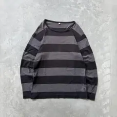 00s OLD UNIQLO ボーダー　ロンT Y2K archive グランジ