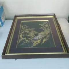 漆絵 絵画 美術品 深金 風景画