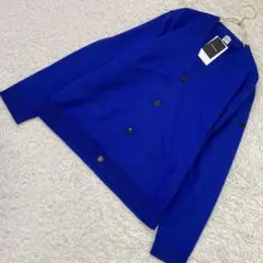 《美品》 TAKEO KIKUCHI カーディガン ロイヤルブルー M キレイめ