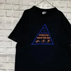 USA製90sヴィンテージTシャツ！シングルステッチ　ブラック半袖古着XL725