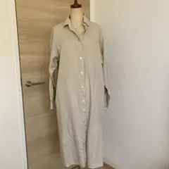 麻　シャツワンピース　マッキントッシュ