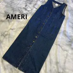 【AMERI】デニムジャンパースカートエレンディーク/セルフォード/エンフォルド