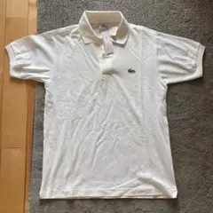 【稀少新品】LACOSTE ラコステ　ポロシャツ　白　サイズ2 ファブリカ紙タグ