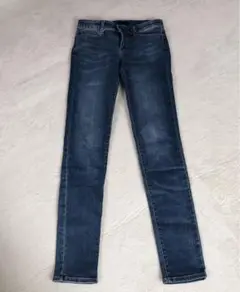 UNIQLO 26 ダークブルー スキニーデニム　ストレッチ