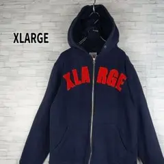 XLARGE ジップ パーカー プルオーバー スウェット アーチ ロゴ 刺繍