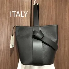 【未使用 タグ付き】イタリア製 レザーバッグ