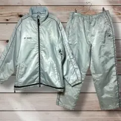 PLO-KEDS シルバー ナイロン ジャケットLL パンツLセット メンズ