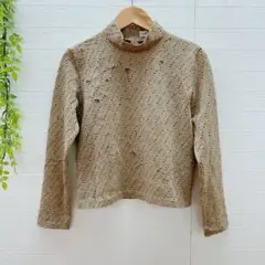 【ジャンニロジュティチェ】 長袖トップス アルファベット (S) ダメージ