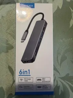 QIDOOR USB-C ハブ 6-in-14K Hub HDMI出力