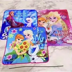 即購入OK！新品★ディズニー アナ雪 タオルハンカチ ２枚＆ハンカチ１枚 計３枚