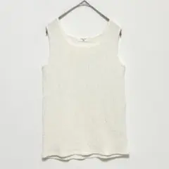 サマンサモスモスブルー◆ノースリーブトップス/ポコポコ シンプル 伸縮性有り