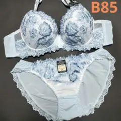 【新品未使用】格安!ブラジャーショーツセット B85 10206 ブルー