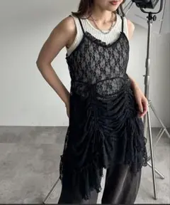 apres jour mignon アソートドロストチュニック ブラック XL