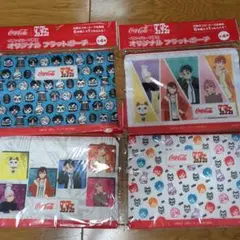 ダンダダンのフラットポーチぜん4種セット20×27センチ