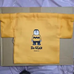 I'm GLAN Tシャツ型イラスト付き巾着