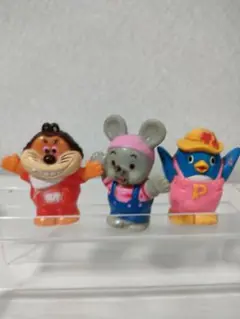 じゃじゃまる　ぴっころ　ぽろり　指人形　レトロ　にこにこぷん