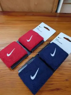 新品【4個セット】Nike リストバンド 4個セット レッド ネイビー